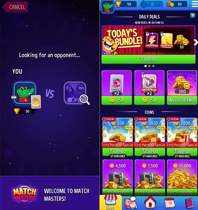 Match Masters Tournaments