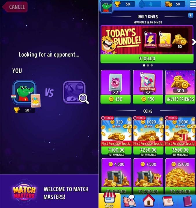 Match Masters Tournaments